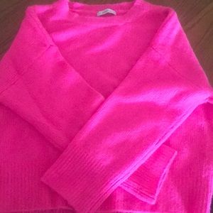 Zara neon pink sweater